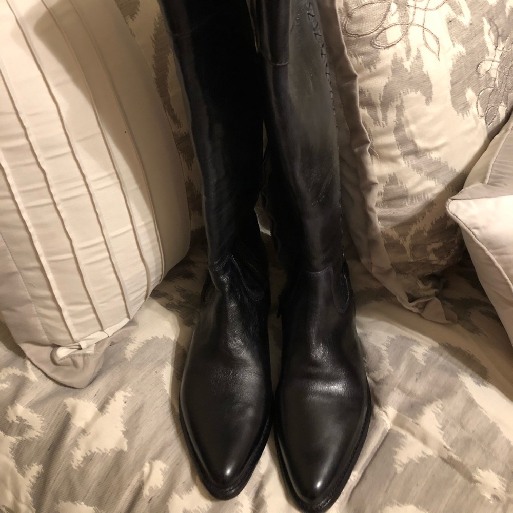 Bed Stu Carrion Tall Boot- Black size 8